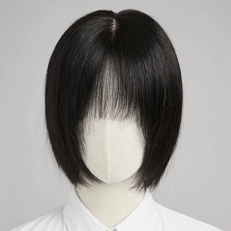 100% Human Hair Wig for Women Natural Short Bob Style Real Hair Comfortable Breathable Cap Lightweight Daily Wear for Women
