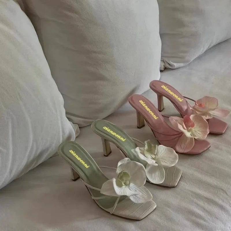 Women's Slippers Casual Fashionable High Quality Shoes for Women Shallow Women Sandals Elegant Flowers Design Women's Slippers