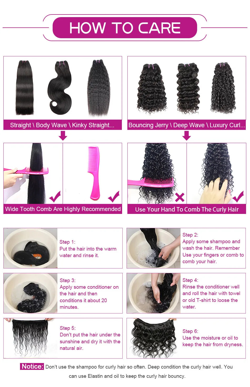 Malaysia 12A Curly Human Hair Bundles Deep Curly Hair Bundles Brazilian Raw Hair  10-20 Inch  Loose Deep Wave Bundles