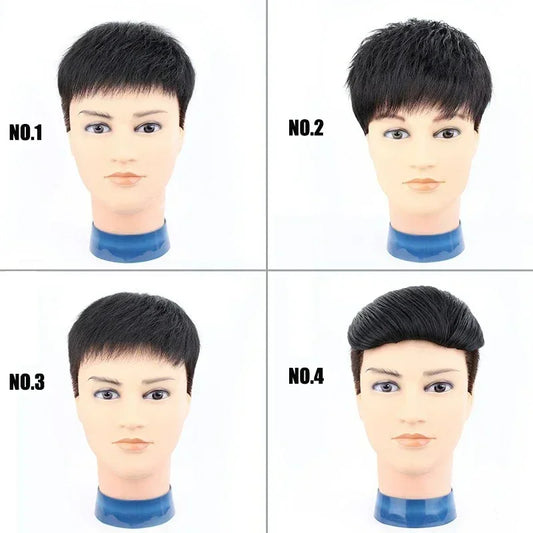 Human Hair 16x18CM 18X20CM Men Toupee With Clip Silk Top Breathable And Natural Male Hairpiece To Wear Quickly Increase Hair