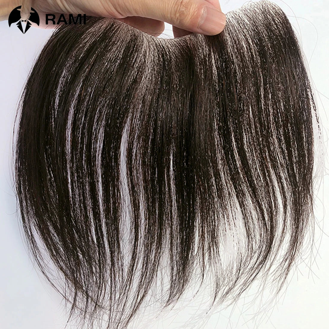 100% Human Hair Toupee With PU Base Hairline For Men Hybrid System Most Realistic Look & Strong Hold For Active Men
