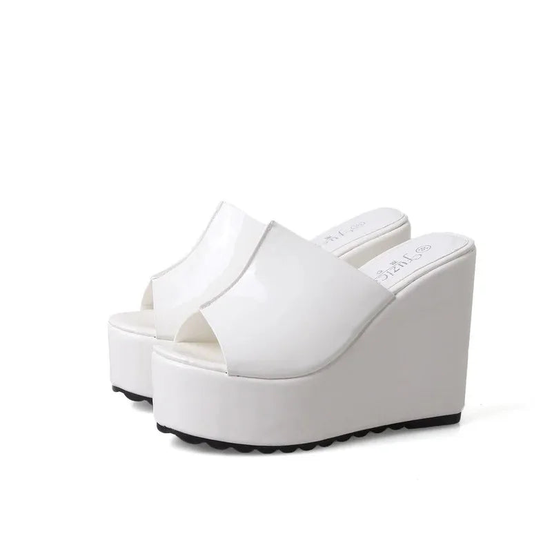 Platform Slippers Women Fashion Shoes Solid Color Wedge Sandals Designer Party Sandles Woman Casual Comfort Summer Footwear
