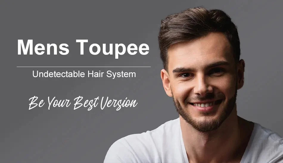 Man Prosthesis 100%Human Hair thin skin 0.1mm Injection Pu base Men Toupee 1b40 1b50 1b65 1b80 black Grey Male Hair old Men' wig