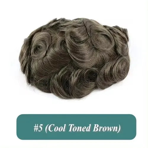 Man Prosthesis 100%Human Hair thin skin 0.1mm Injection Pu base Men Toupee 1b40 1b50 1b65 1b80 black Grey Male Hair old Men' wig