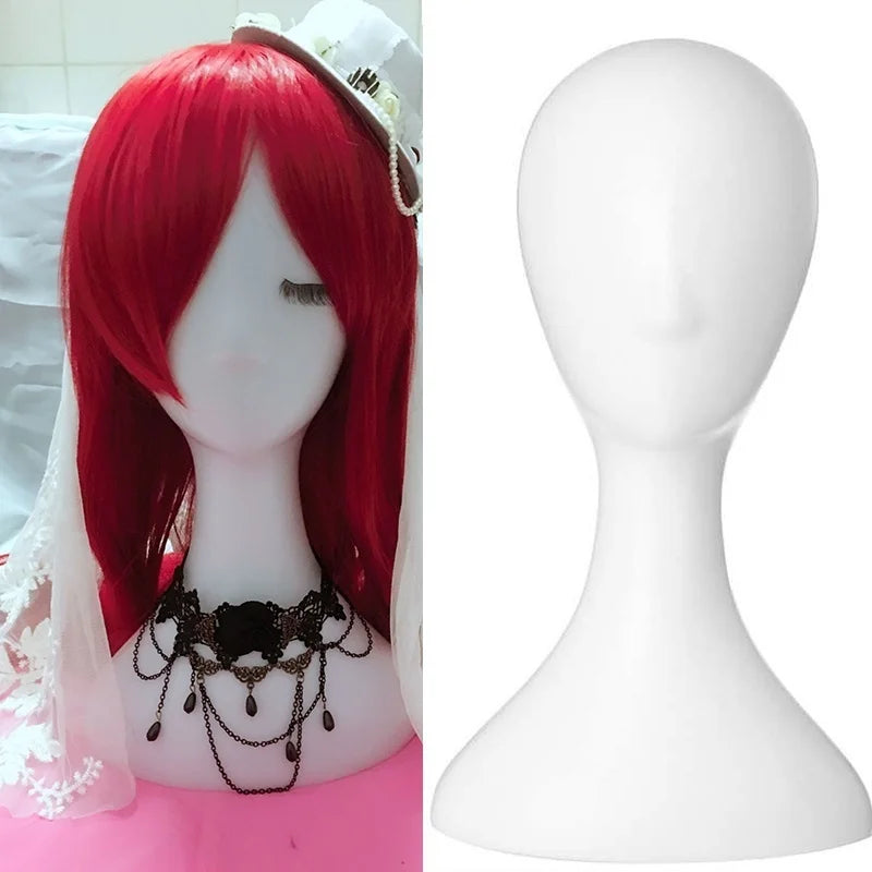 New Hair Salon Hairdressing Practice Training Human Head With Clamp