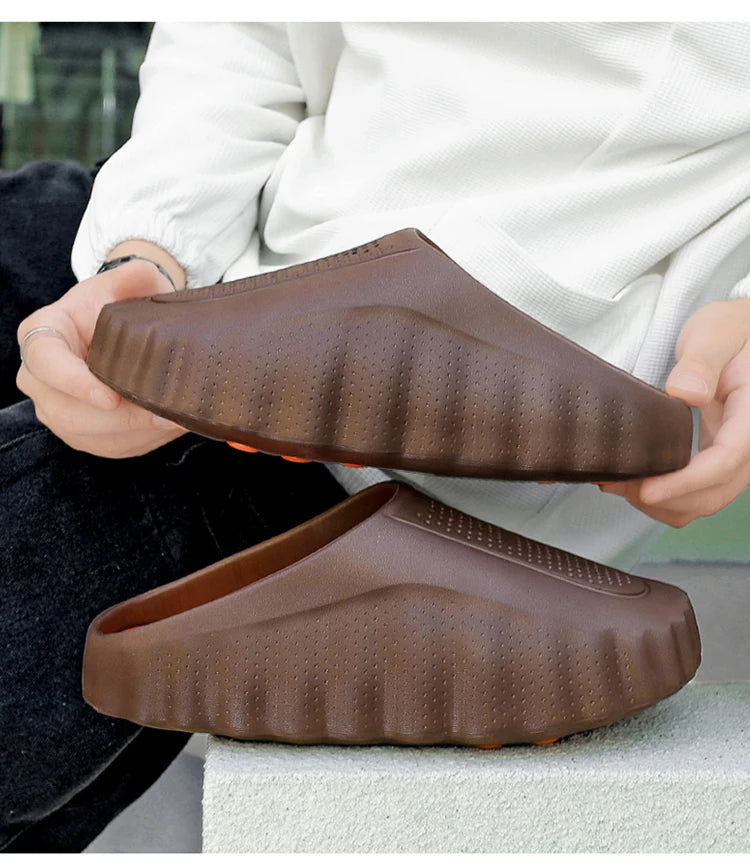 Men's Slippers Non-Slip Slides Fashion Massage Slippers Comfortable Women Slides Summer Sandals Outdoor Indoor Shoes Big Size