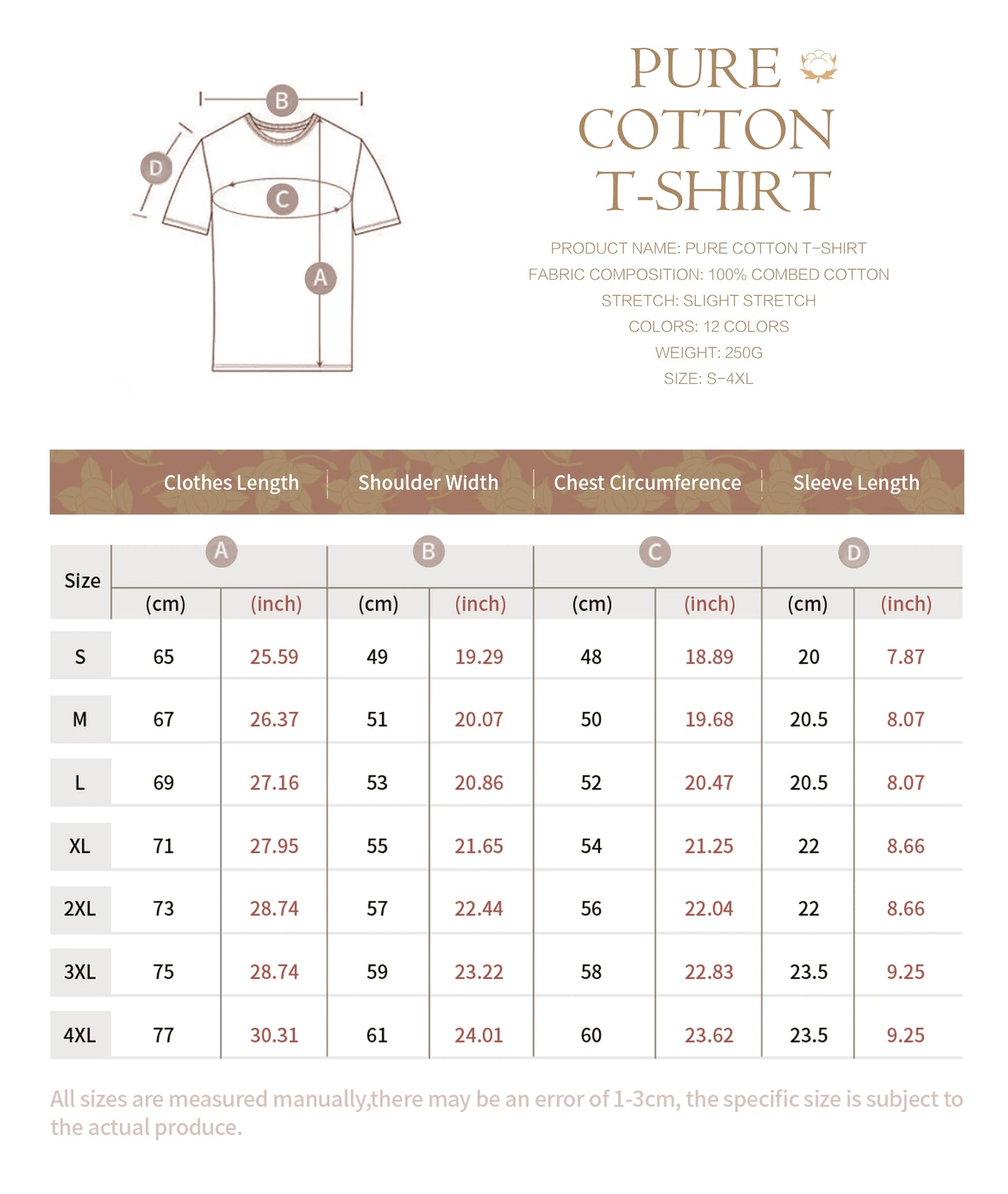 American Style Summer Cotton Short Sleeve T-Shirt, Fashion Crew Neck Versatile Tops for Men Women, Young Ins Style vintage