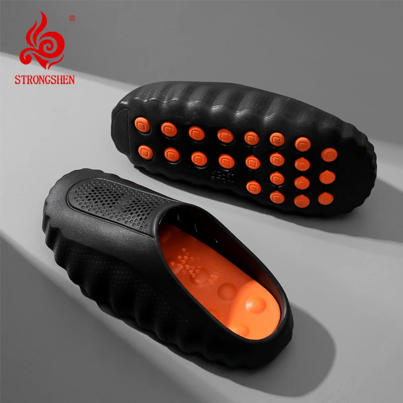 Men's Slippers Non-Slip Slides Fashion Massage Slippers Comfortable Women Slides Summer Sandals Outdoor Indoor Shoes Big Size