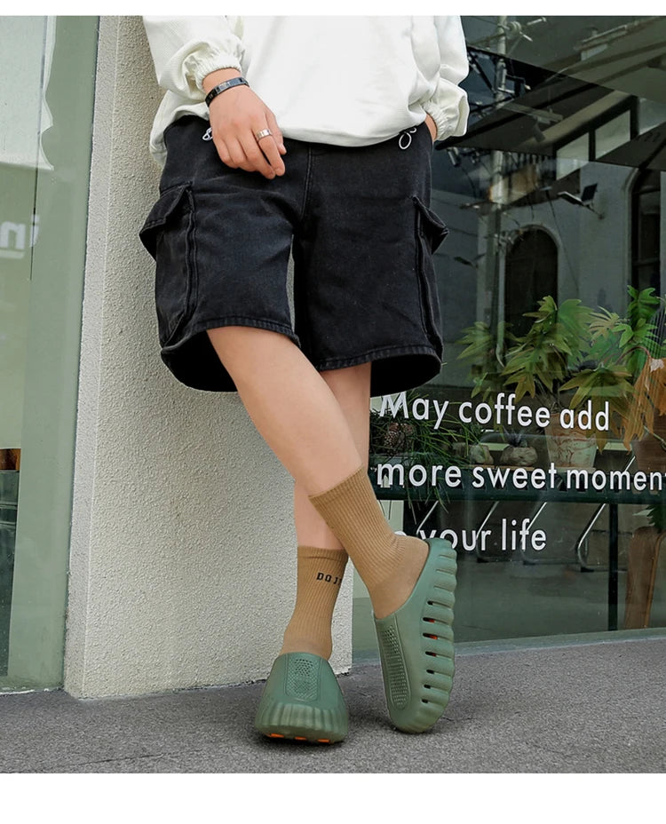 Men's Slippers Non-Slip Slides Fashion Massage Slippers Comfortable Women Slides Summer Sandals Outdoor Indoor Shoes Big Size