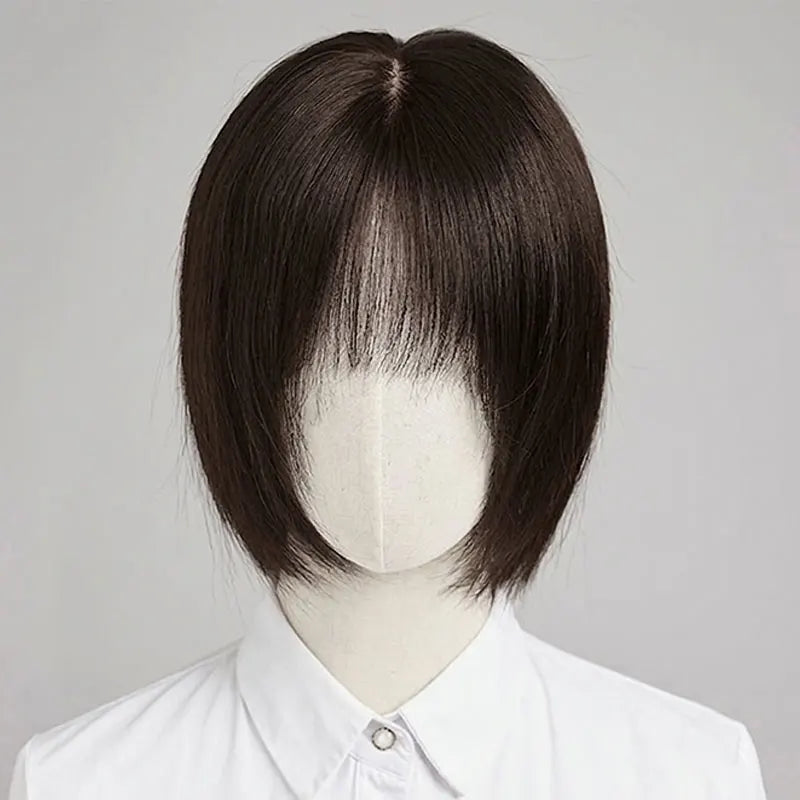 100% Human Hair Wig for  Women Natural Short Bob Style Real Hair Comfortable Breathable Cap Lightweight Daily Wear for Women