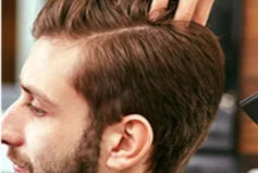 100% Human Hair Toupee With PU Base Hairline For Men Hybrid System Most Realistic Look & Strong Hold For Active Men