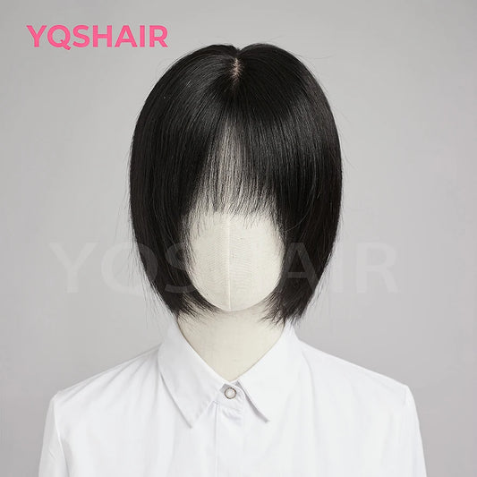 100% Human Hair Wig for  Women Natural Short Bob Style Real Hair Comfortable Breathable Cap Lightweight Daily Wear for Women
