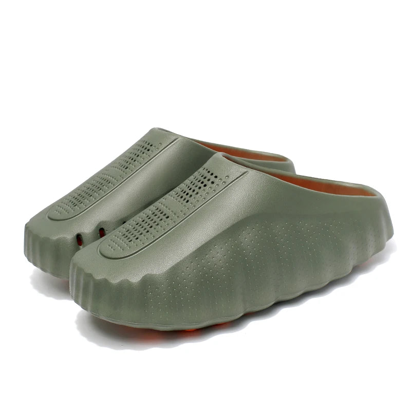 Men's Slippers Non-Slip Slides Fashion Massage Slippers Comfortable Women Slides Summer Sandals Outdoor Indoor Shoes Big Size