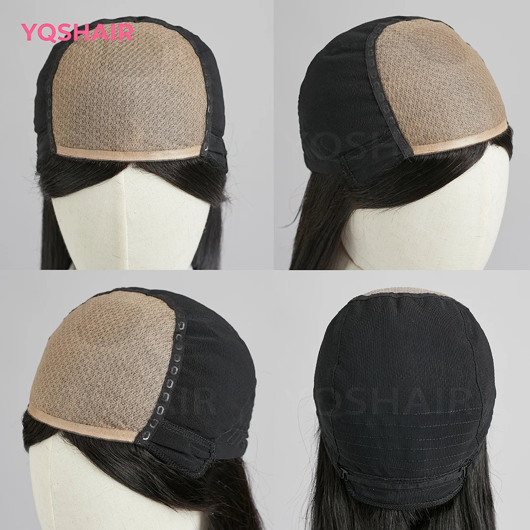 100% Human Hair Wig for  Women Natural Short Bob Style Real Hair Comfortable Breathable Cap Lightweight Daily Wear for Women