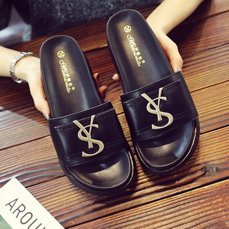 2025 Best-selling NEW Slippers Summer Shoes Women Platform Design Slides Fashion Letters Ladies Shoes Casual Slippers Salsnda