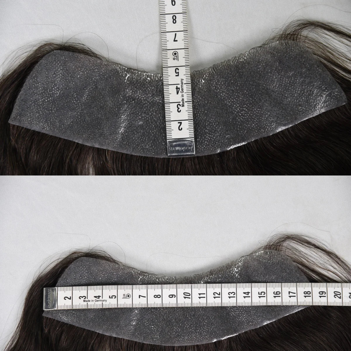 Men's forehead hairline wig; high density human hair skin PU men's frontal hairpiece V ring frontal hair top