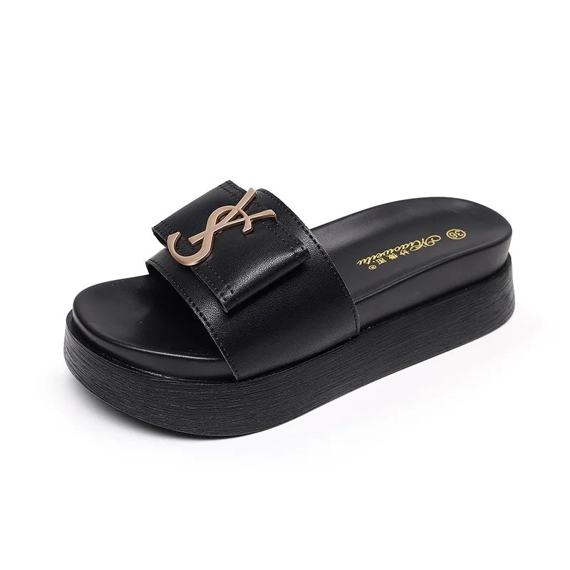 2025 Best-selling NEW Slippers Summer Shoes Women Platform Design Slides Fashion Letters Ladies Shoes Casual Slippers Salsnda