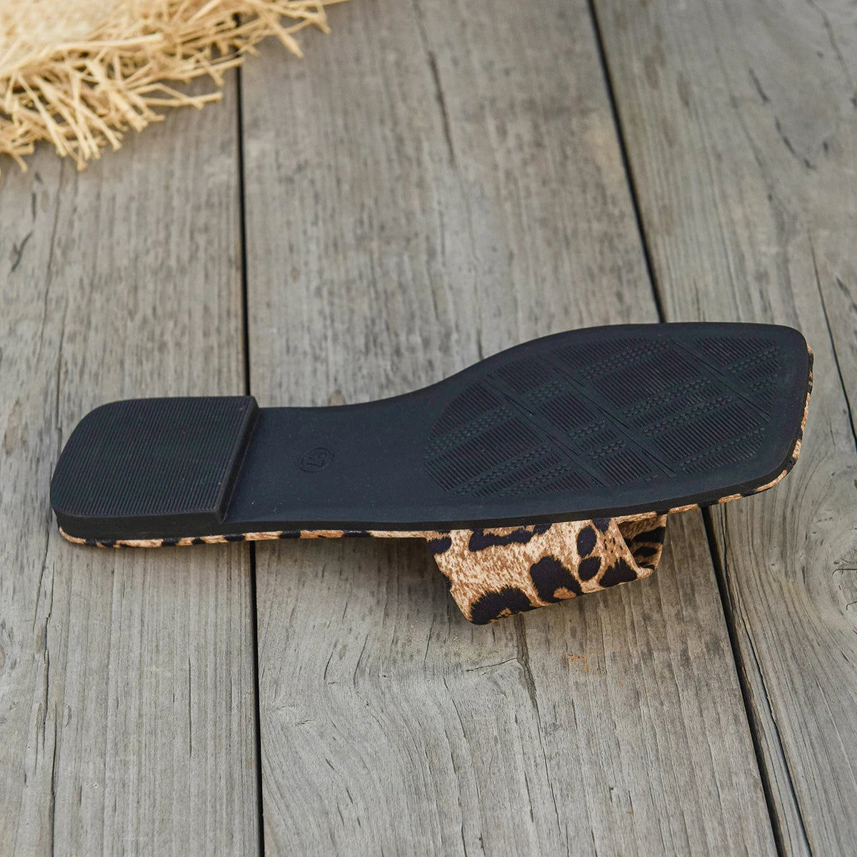 Sexy Fashion Slippers Woman Slides Outside Flat Low Heels Shoes for Women Solid Leopard Print Platform Summer Shoes Plus Size