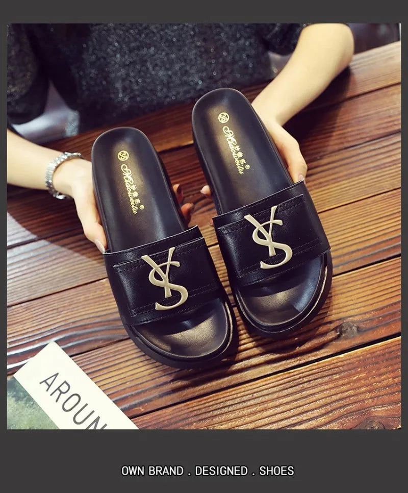 2025 Best-selling NEW Slippers Summer Shoes Women Platform Design Slides Fashion Letters Ladies Shoes Casual Slippers Salsnda