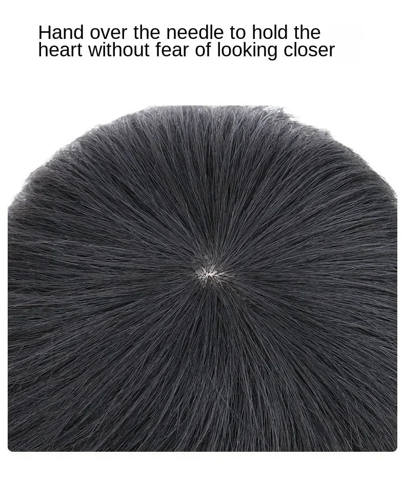 Human Hair 16x18CM 18X20CM Men Toupee With Clip Silk Top Breathable And Natural Male Hairpiece To Wear Quickly Increase Hair