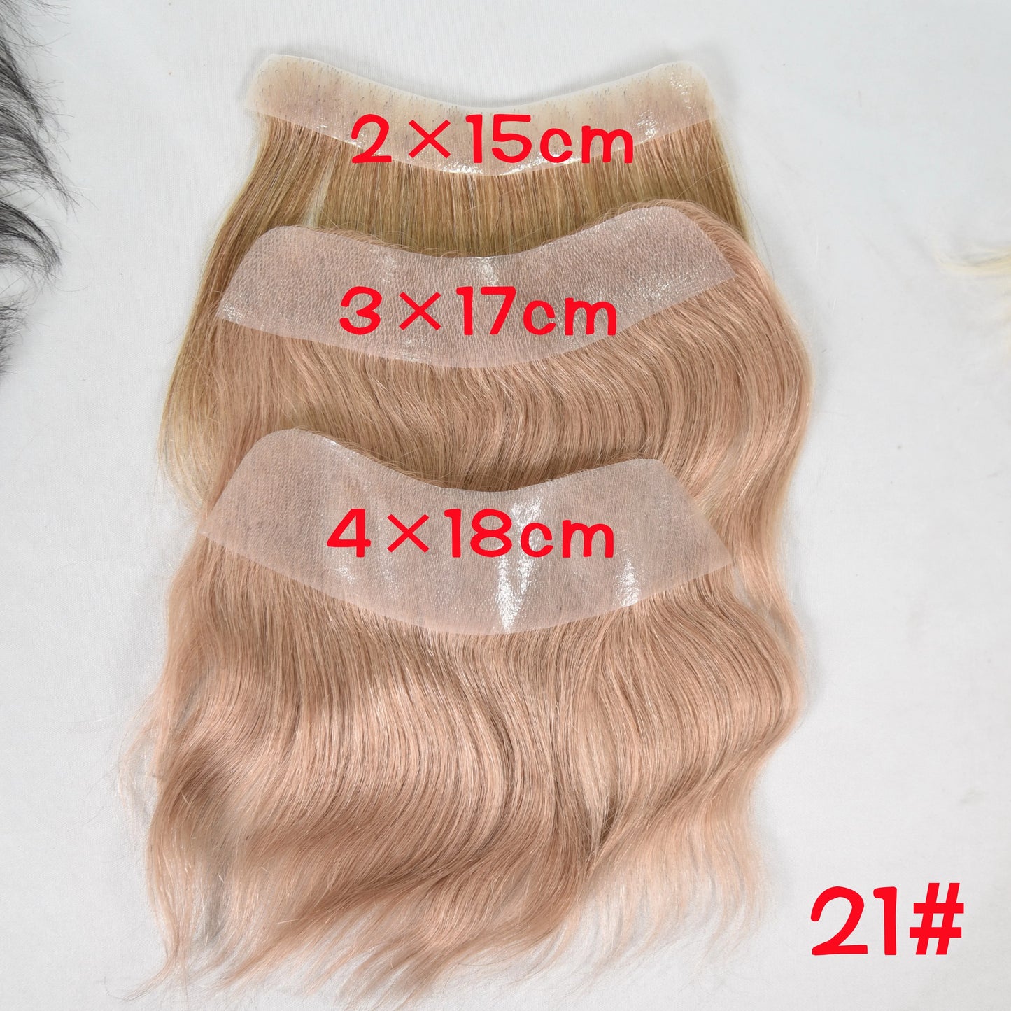 Men's forehead hairline wig; high density human hair skin PU men's frontal hairpiece V ring frontal hair top