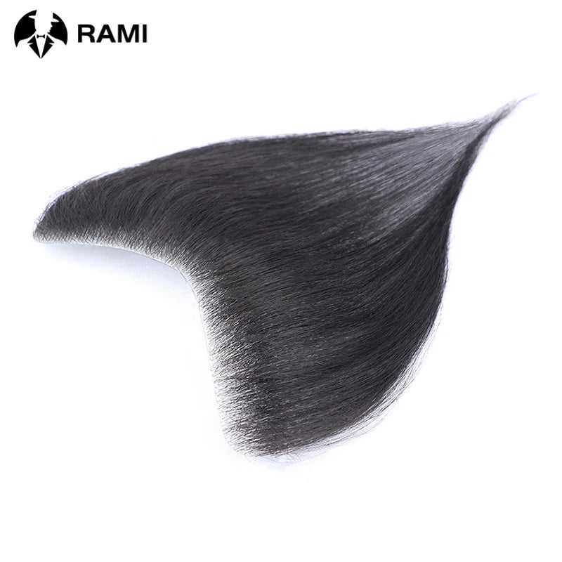 100% Human Hair Toupee With PU Base Hairline For Men Hybrid System Most Realistic Look & Strong Hold For Active Men