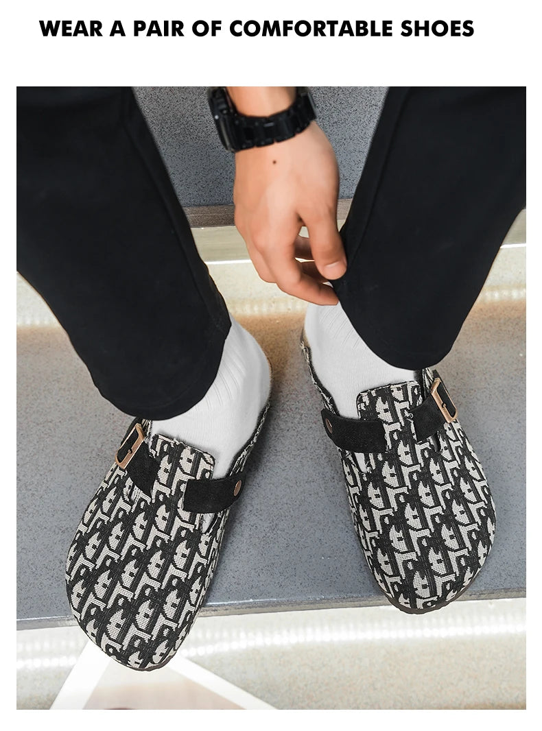 Comfortable Slip-On Slippers Spring 2026 Trendy Streetwear Mules Convenient Easy-To-Wear Breathable Flat Heel Design Sandals