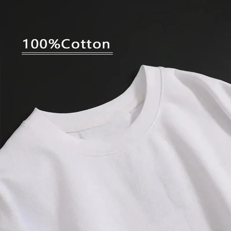 American Style Summer Cotton Short Sleeve T-Shirt, Fashion Crew Neck Versatile Tops for Men Women, Young Ins Style vintage