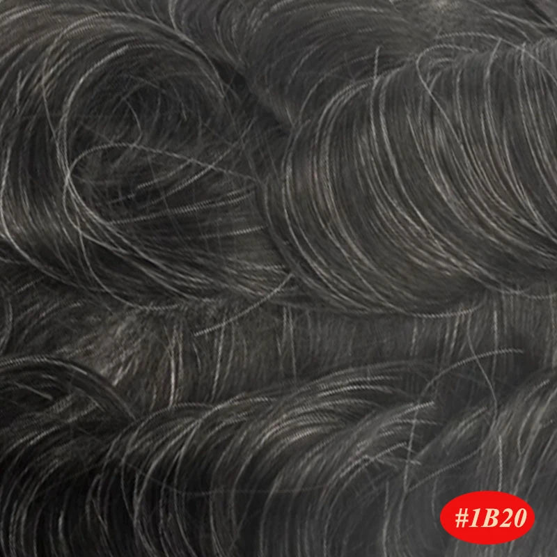 Male Human Hair Wig Mono NPU Indian Human Hair Prosthesis Durable Men Toupee Hair System Hairpiece Natural Brown Human Hairline