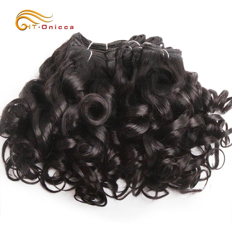 Curly Human Hair Bundles 100% Human Hair Bundles Brazilian Hair Weave Bundles 6 Pcs/Lot Color 1B/2/4/30/33/99J Curly Hair