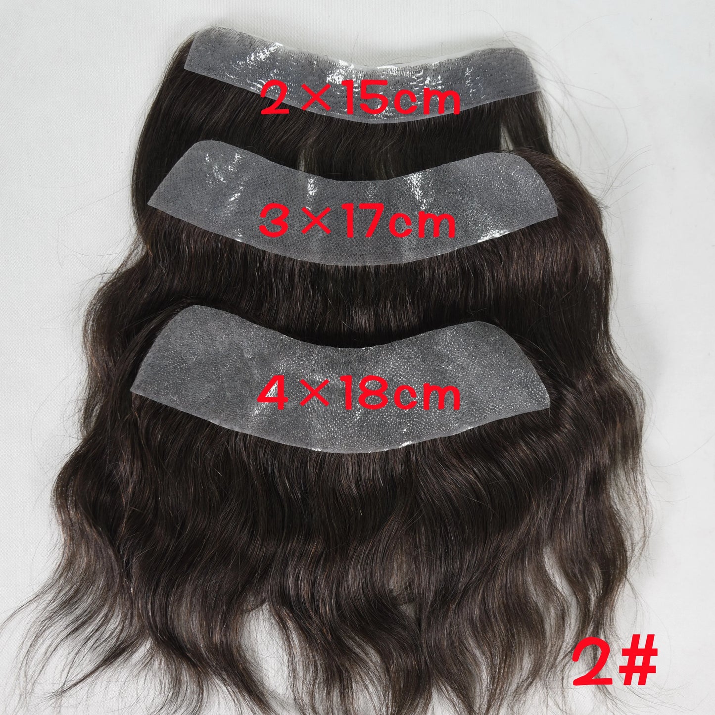 Men's forehead hairline wig; high density human hair skin PU men's frontal hairpiece V ring frontal hair top