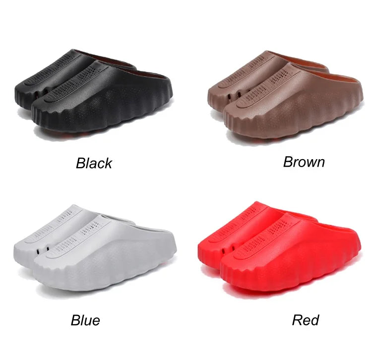 Men's Slippers Non-Slip Slides Fashion Massage Slippers Comfortable Women Slides Summer Sandals Outdoor Indoor Shoes Big Size