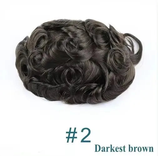 Man Prosthesis 100%Human Hair thin skin 0.1mm Injection Pu base Men Toupee 1b40 1b50 1b65 1b80 black Grey Male Hair old Men' wig