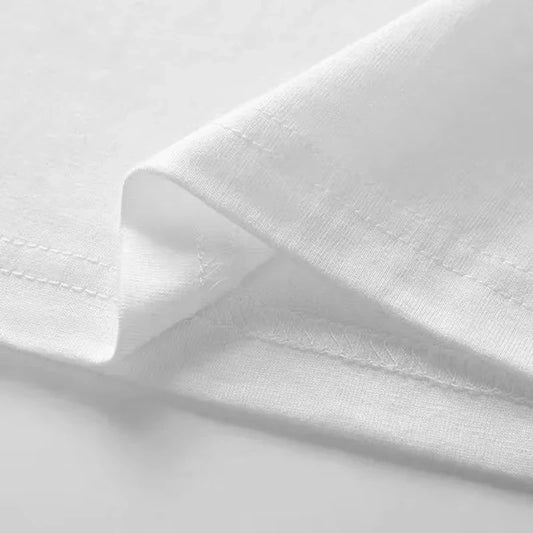 American Style Summer Cotton Short Sleeve T-Shirt, Fashion Crew Neck Versatile Tops for Men Women, Young Ins Style vintage