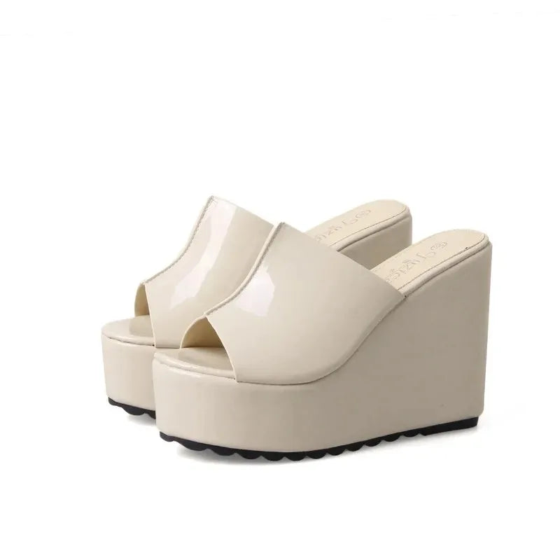 Platform Slippers Women Fashion Shoes Solid Color Wedge Sandals Designer Party Sandles Woman Casual Comfort Summer Footwear