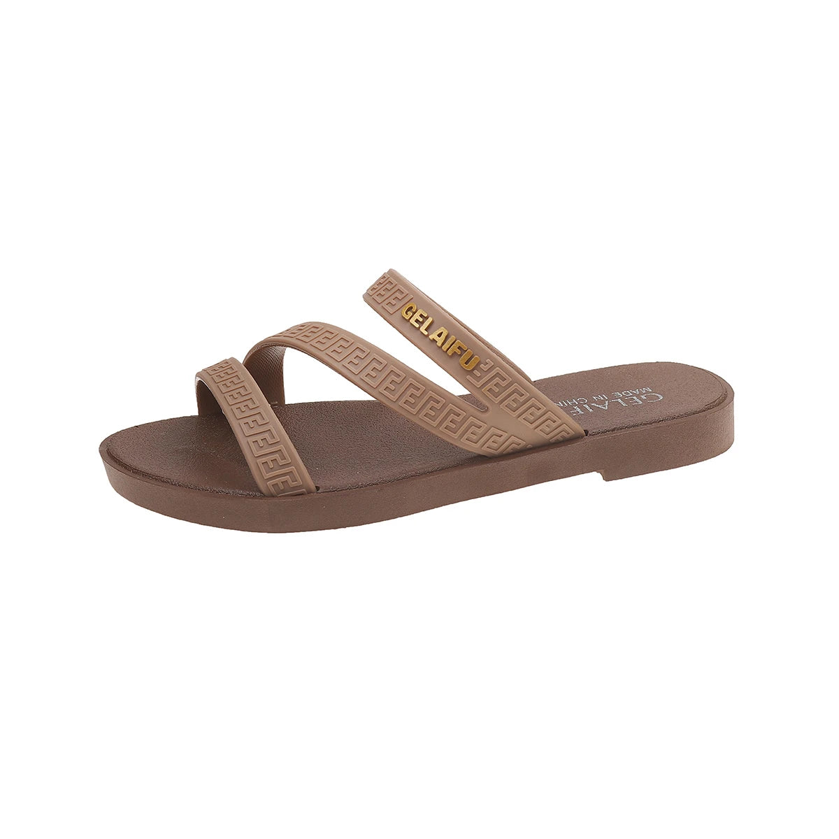 *Summer Hot Selling Comfortable Anti Slip Casual Slippers Fashionable New Round Headed Sexy Elegant Flat Slippers for Women