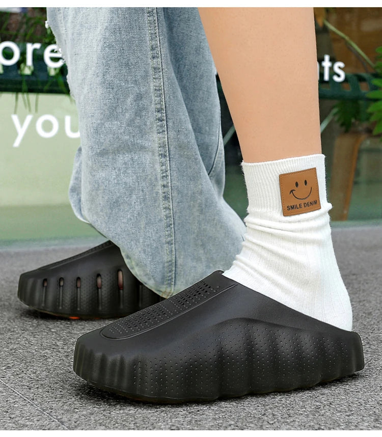 Men's Slippers Non-Slip Slides Fashion Massage Slippers Comfortable Women Slides Summer Sandals Outdoor Indoor Shoes Big Size