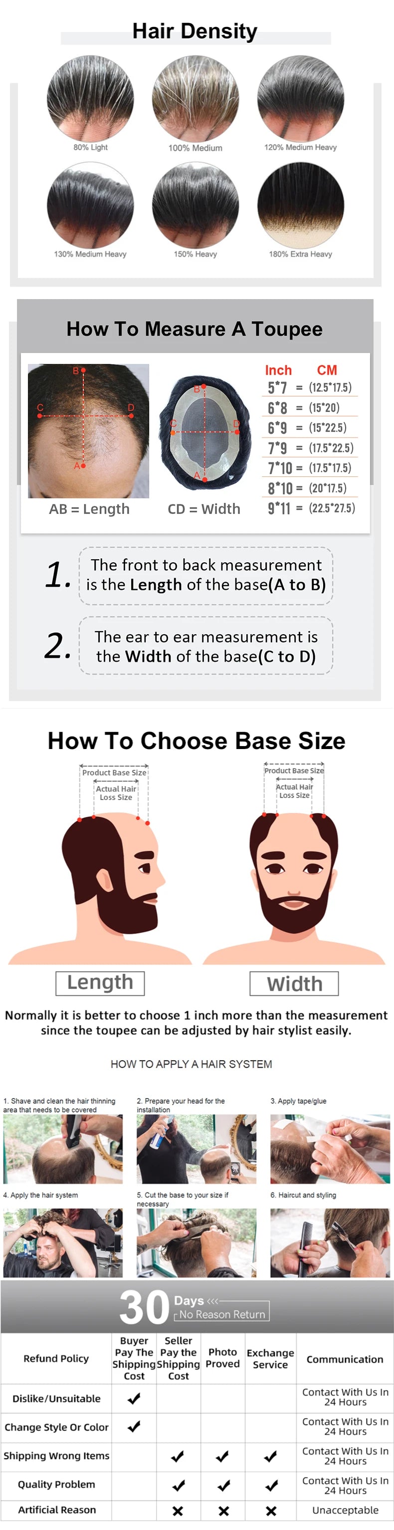 Human Hair System For Men Toupee Fine Mono Male Wig 130% Density Durable Hair Prosthesis Toupee Men 6" Hair Replacement Men Wig
