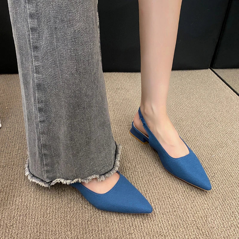 Slippers Women Summer New Toe Over Indoor Sandals Square Toe Solid Flat Shoes Fashion Beach Adult Sandals