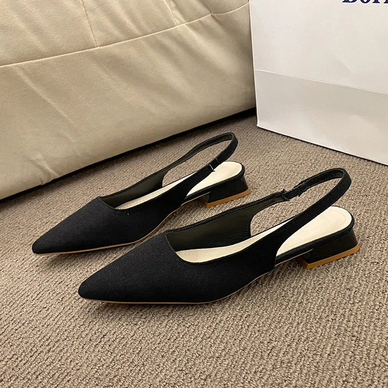 Slippers Women Summer New Toe Over Indoor Sandals Square Toe Solid Flat Shoes Fashion Beach Adult Sandals