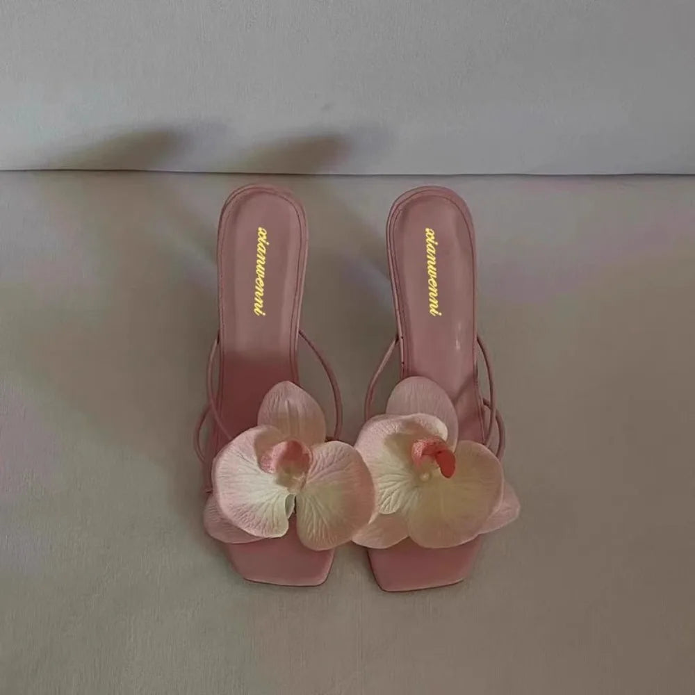 Women's Slippers Casual Fashionable High Quality Shoes for Women Shallow Women Sandals Elegant Flowers Design Women's Slippers